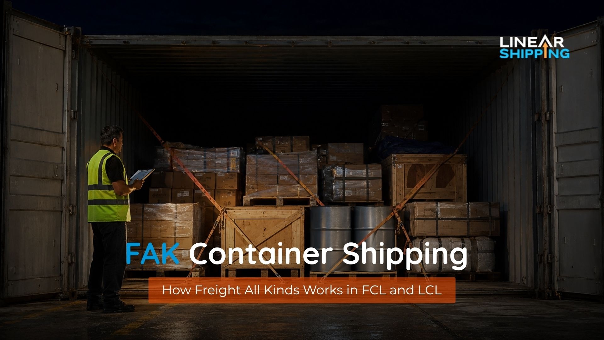 FAK container shipping: how freight all kinds works in FCL and LCL