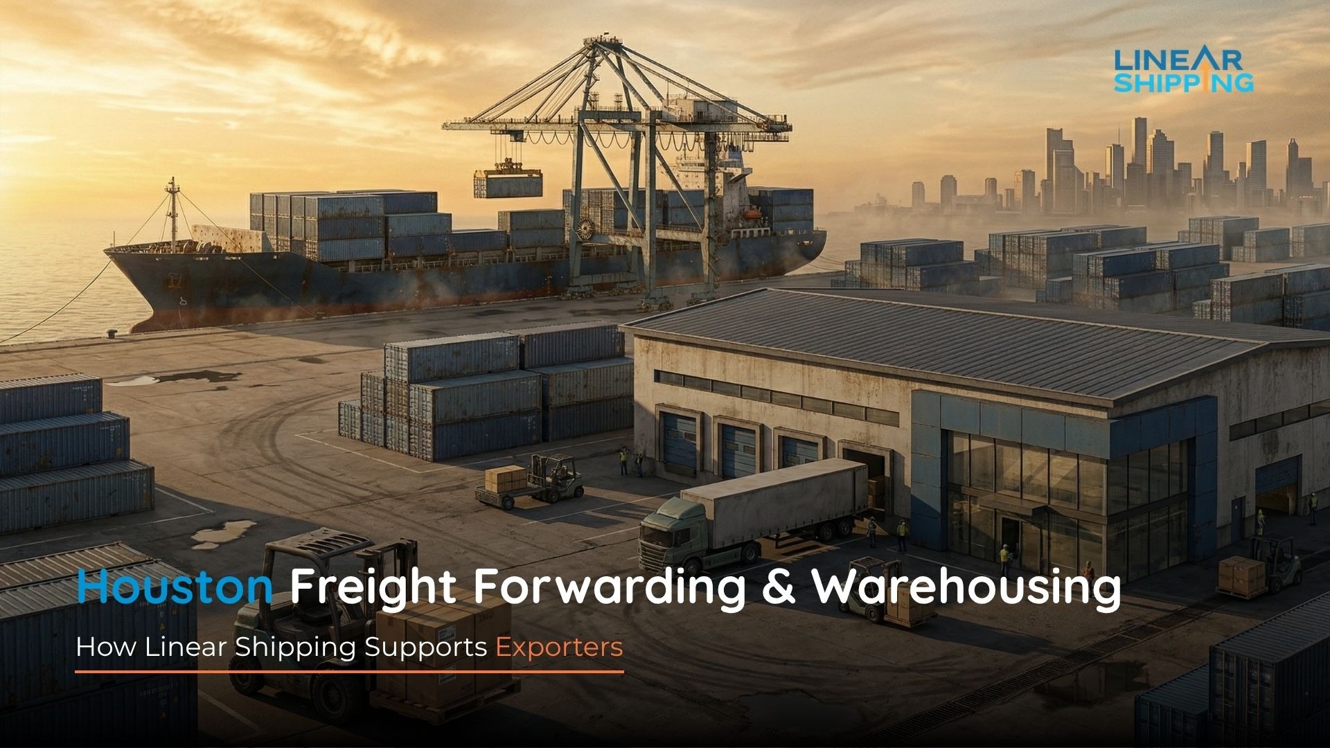Linear Shipping Houston freight forwarding and warehousing facility