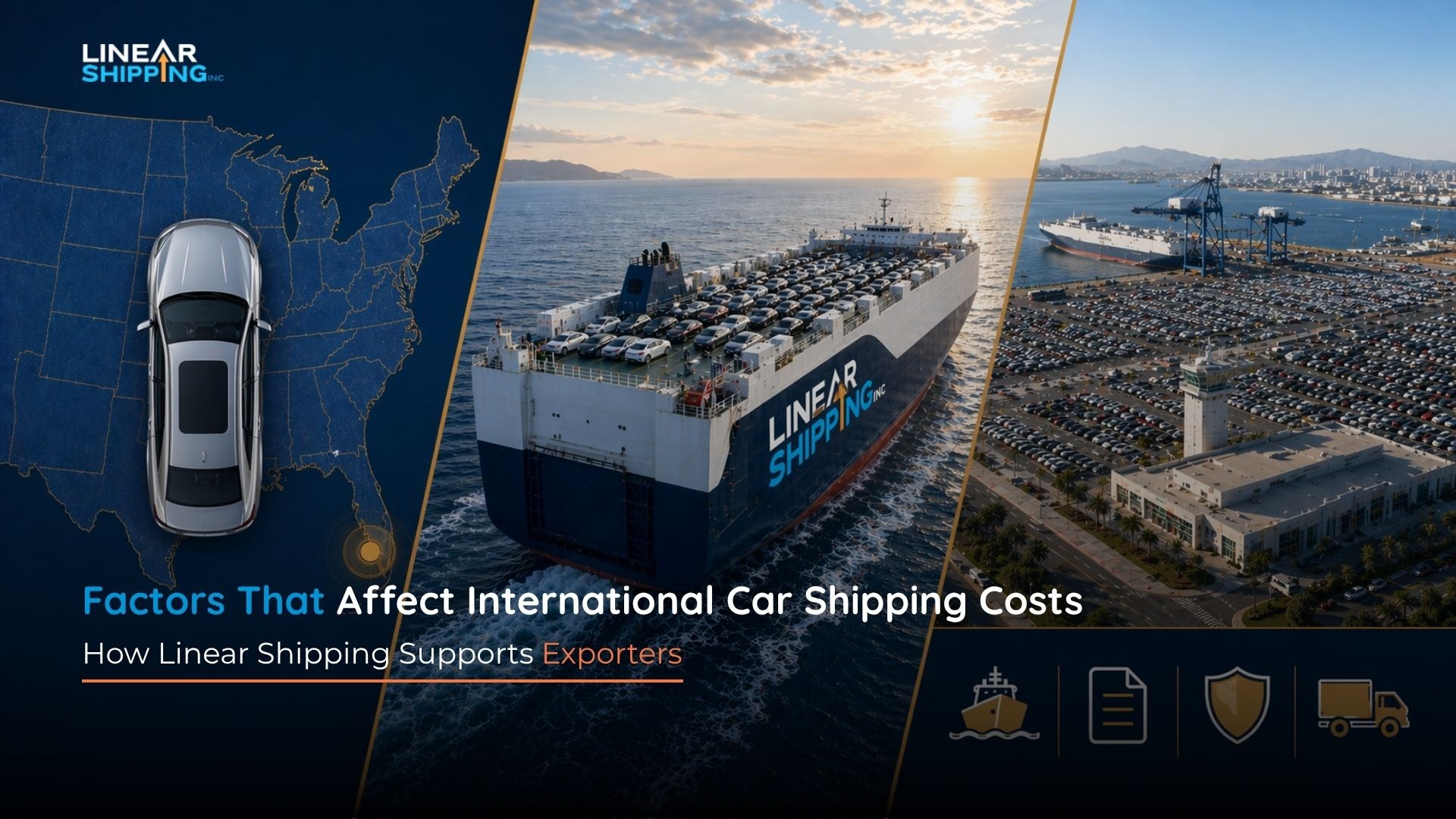 Factors that affect international car shipping costs – Linear Shipping Inc.