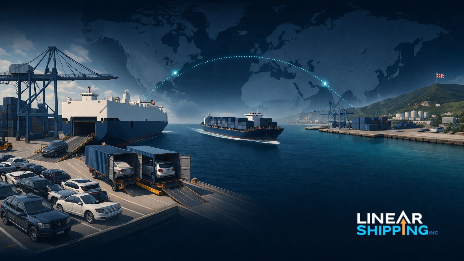 Ship car from USA to Poti Georgia – Linear Shipping export guide