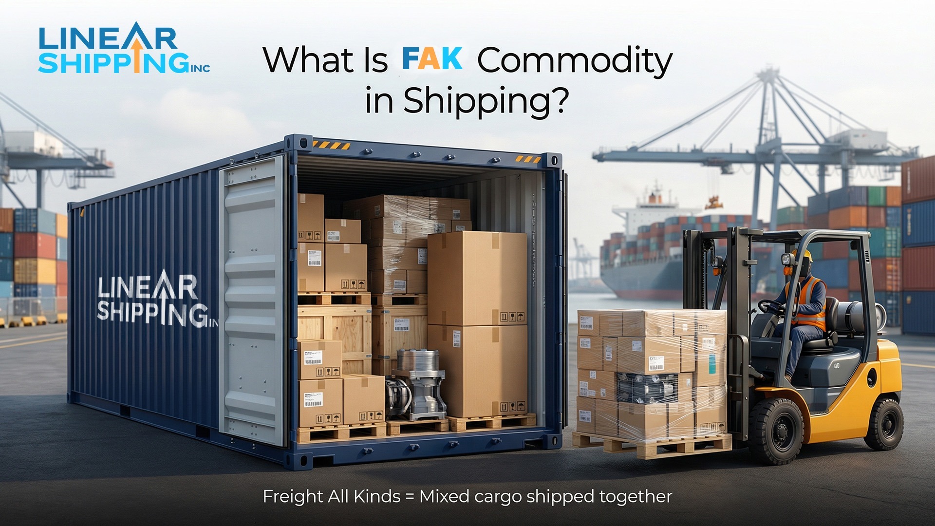 FAK commodity in shipping – definition and examples – Linear Shipping Inc.